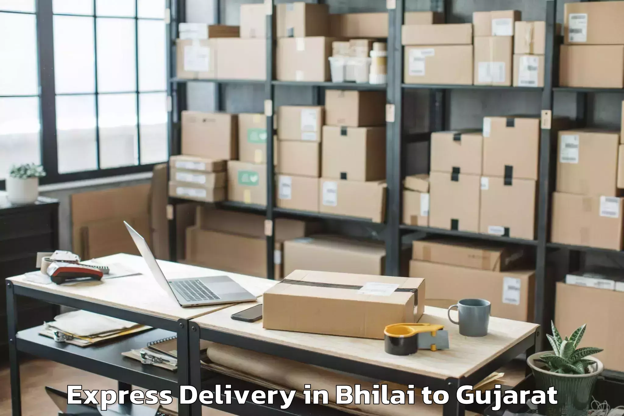 Easy Bhilai to Jetpur Express Delivery Booking